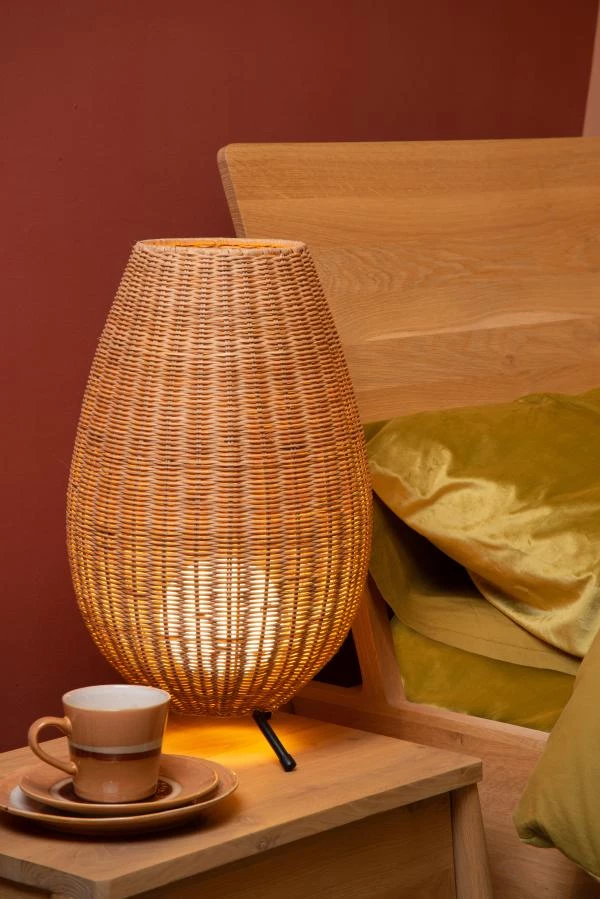 Lucide COLIN - Lampe de table - Ø 30 cm - 1xG9 - Naturel - ambiance 1
